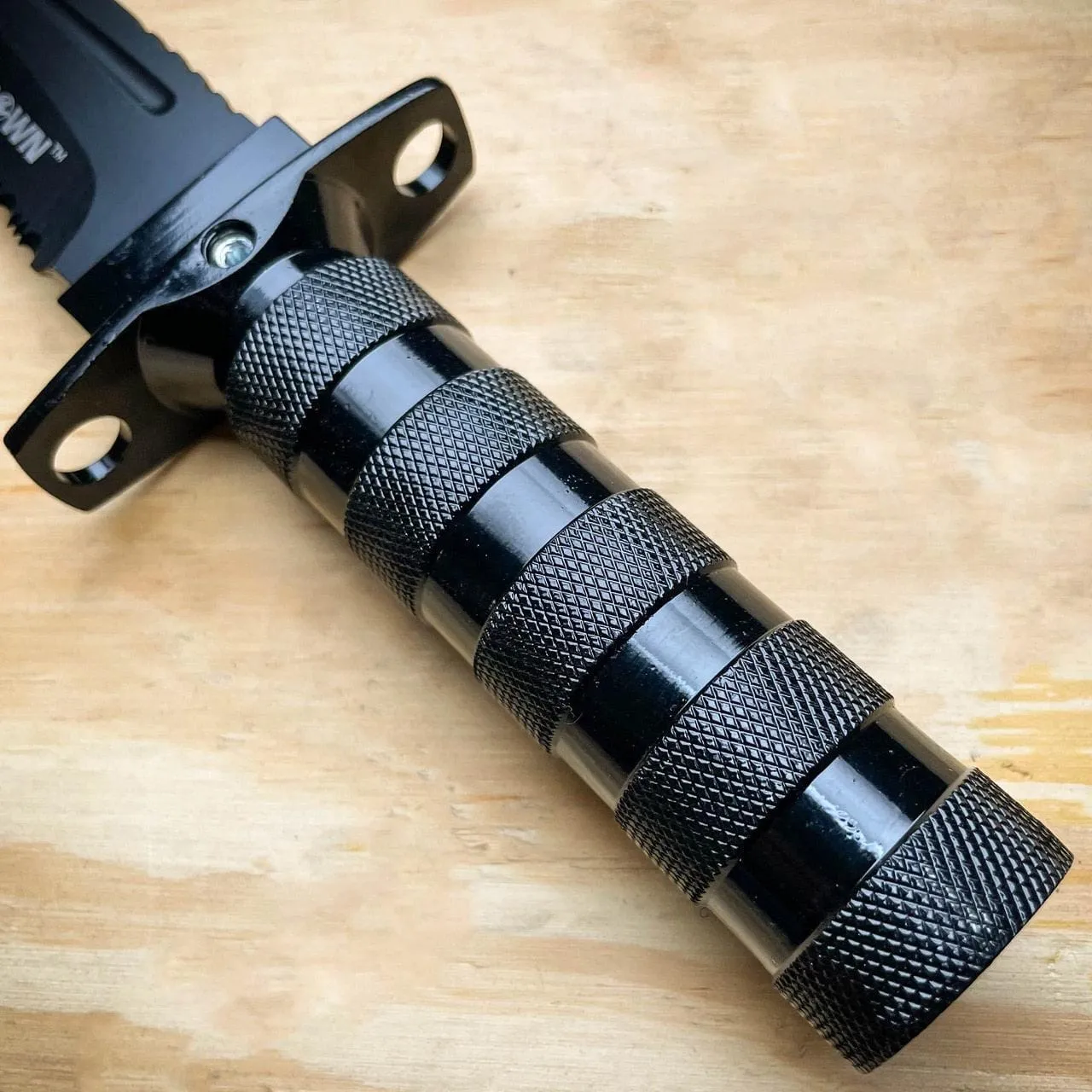 12" Tactical Camping Hunting Rambo Fixed Blade Knife BLACK Bowie   Survival KIT
