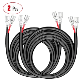 2PCS 16AWG 10FT Wire Extension Kit For LED Light Bar/Led Pods/LED Work Light
