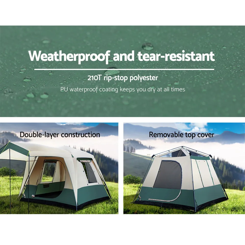 4-Person Instant Up Dome Camping Tent, UV-Resistant Weisshorn