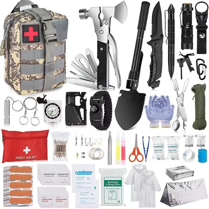 76-Piece Camouflauge Survival Kit