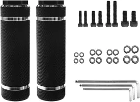 Aluminum Alloy Bike Pegs,Fit 3/8 inch Axles,Foot Pedals Backseats Stands,Durable, Non-Slip (2 Pcs)