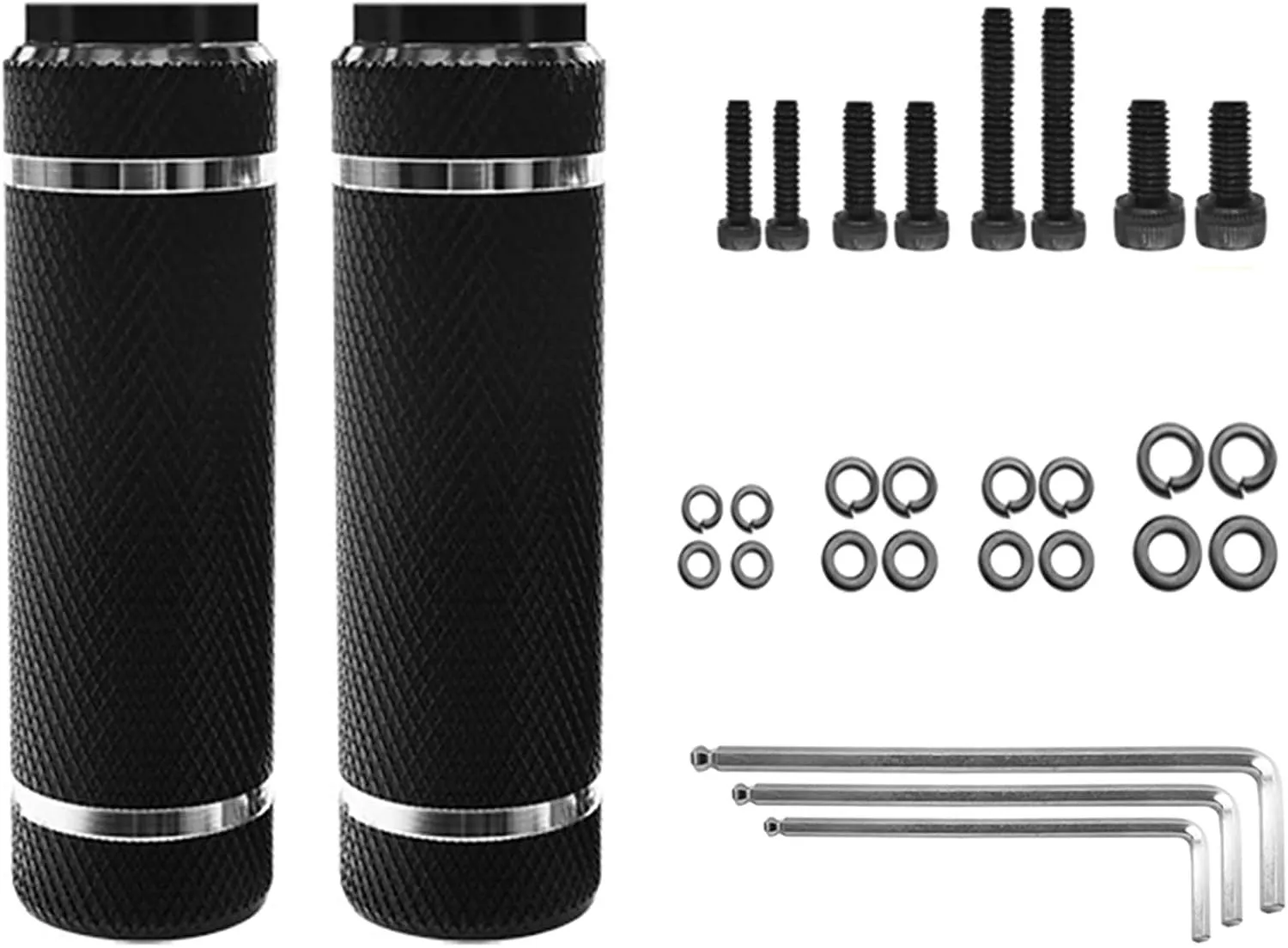 Aluminum Alloy Bike Pegs,Fit 3/8 inch Axles,Foot Pedals Backseats Stands,Durable, Non-Slip (2 Pcs)