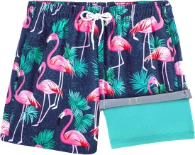 BRISIRA Boys Swim Trunks Bathing Suit Compression Liner Swimsuit Anti-Chafe Swim Shorts Toddler Kids Youth Teen Quick Dry