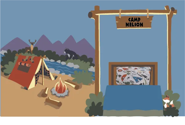 Camp Wilderness Paint-by-Number Mural