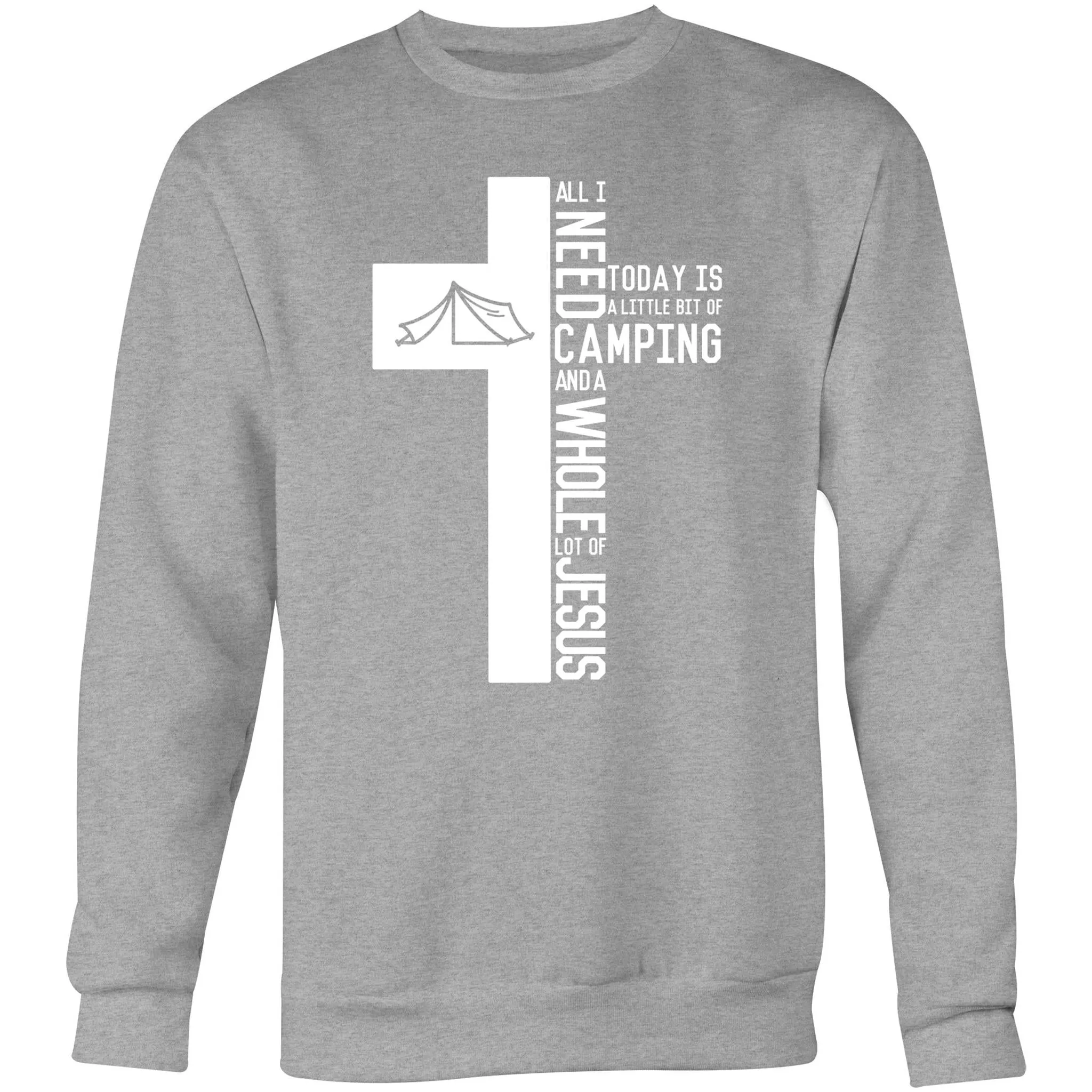 Camping & Jesus Crew Sweatshirt