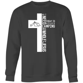 Camping & Jesus Crew Sweatshirt