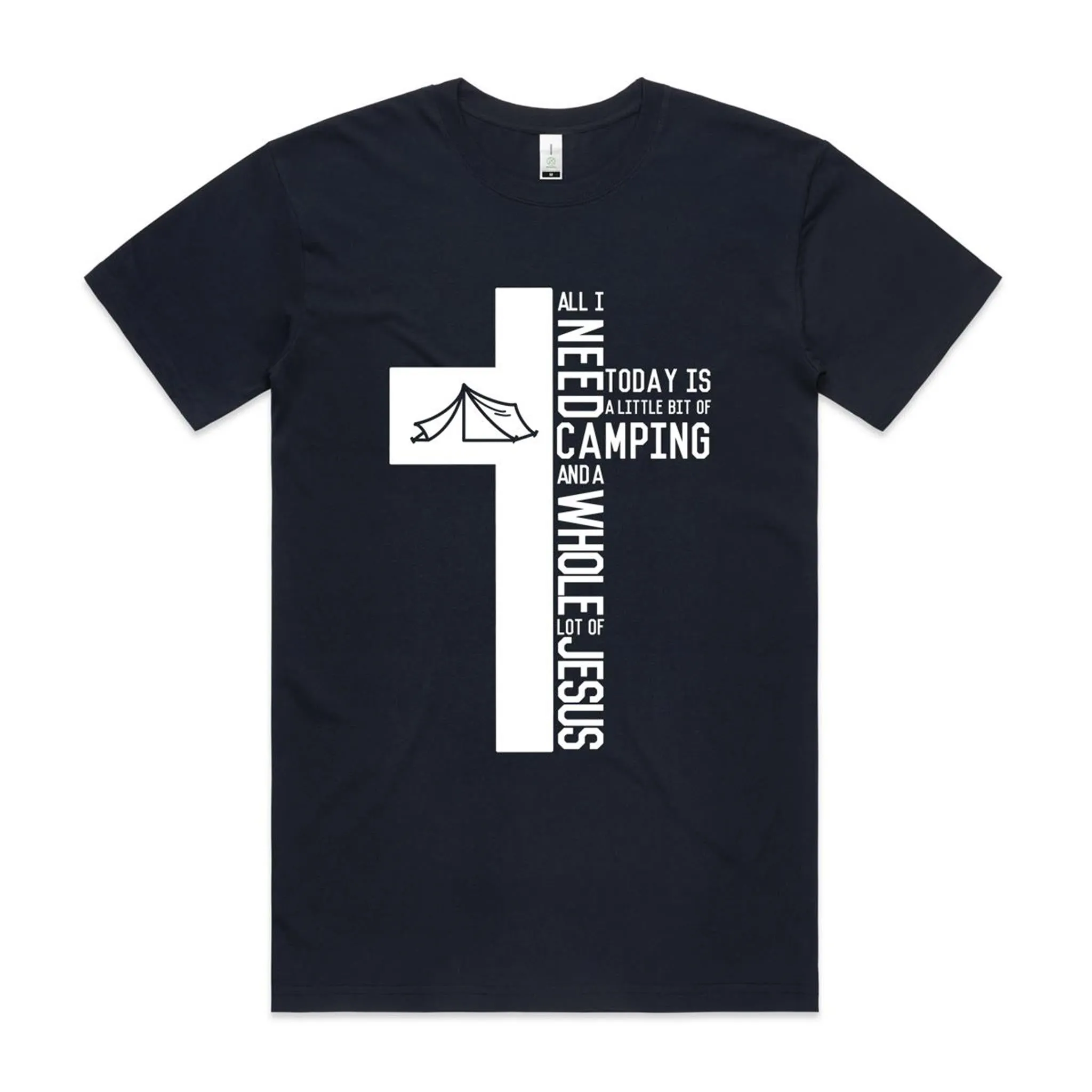 Camping & Jesus Organic Men's Tee