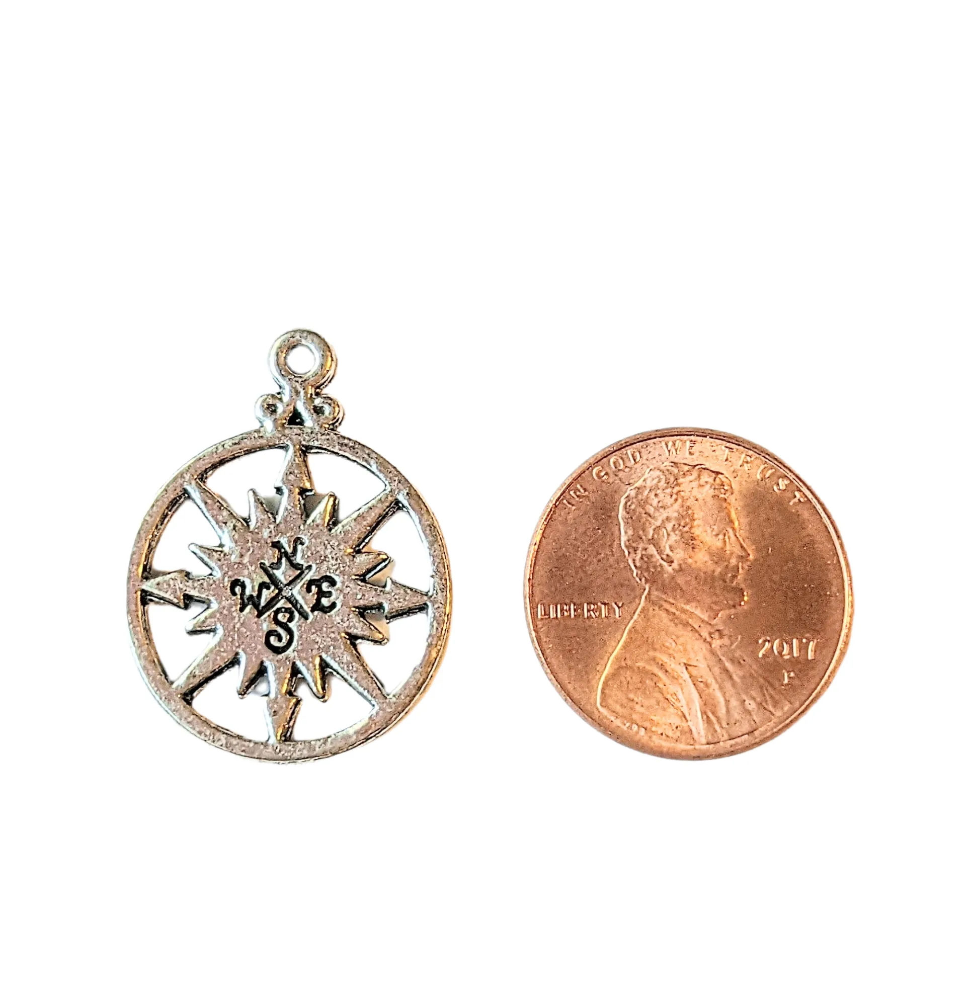 Compass Charm Pendant
