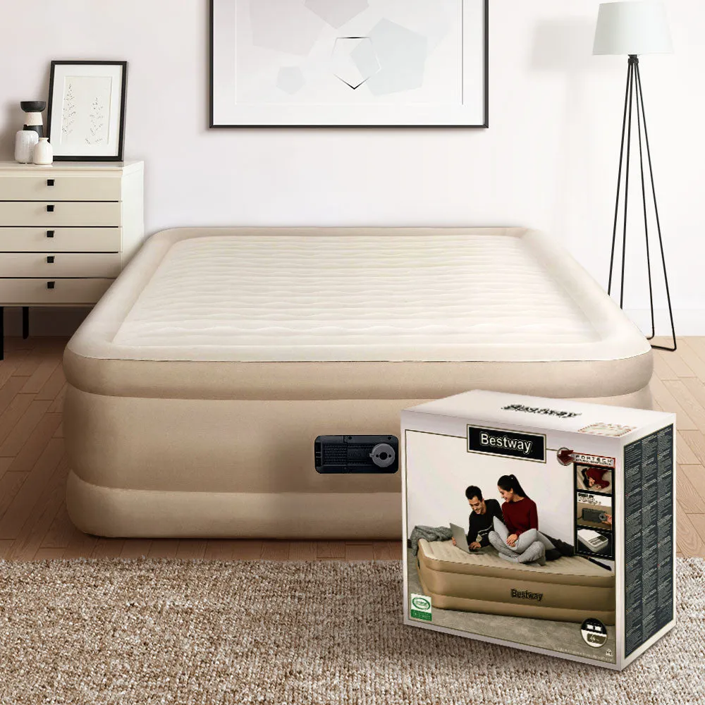 Durable Queen Air Mattress with Built-In Pump by Bestway
