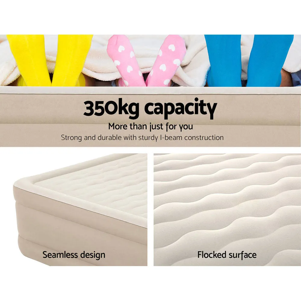 Durable Queen Air Mattress with Built-In Pump by Bestway