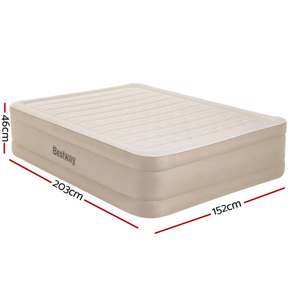 Durable Queen Air Mattress with Built-In Pump by Bestway