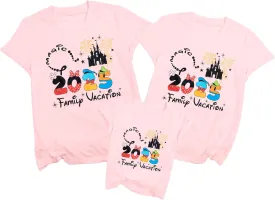 Family Vacation Shirts 2025 Family Matching Outfits Magical Tshirts for Family Cruise Trip Clothes Summer Travel Tops