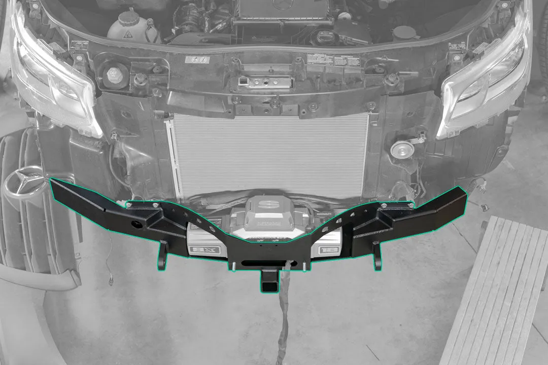 FRONT WINCH MOUNT WITH BULL BAR - SPRINTER (2019 ) by VAN COMPASS