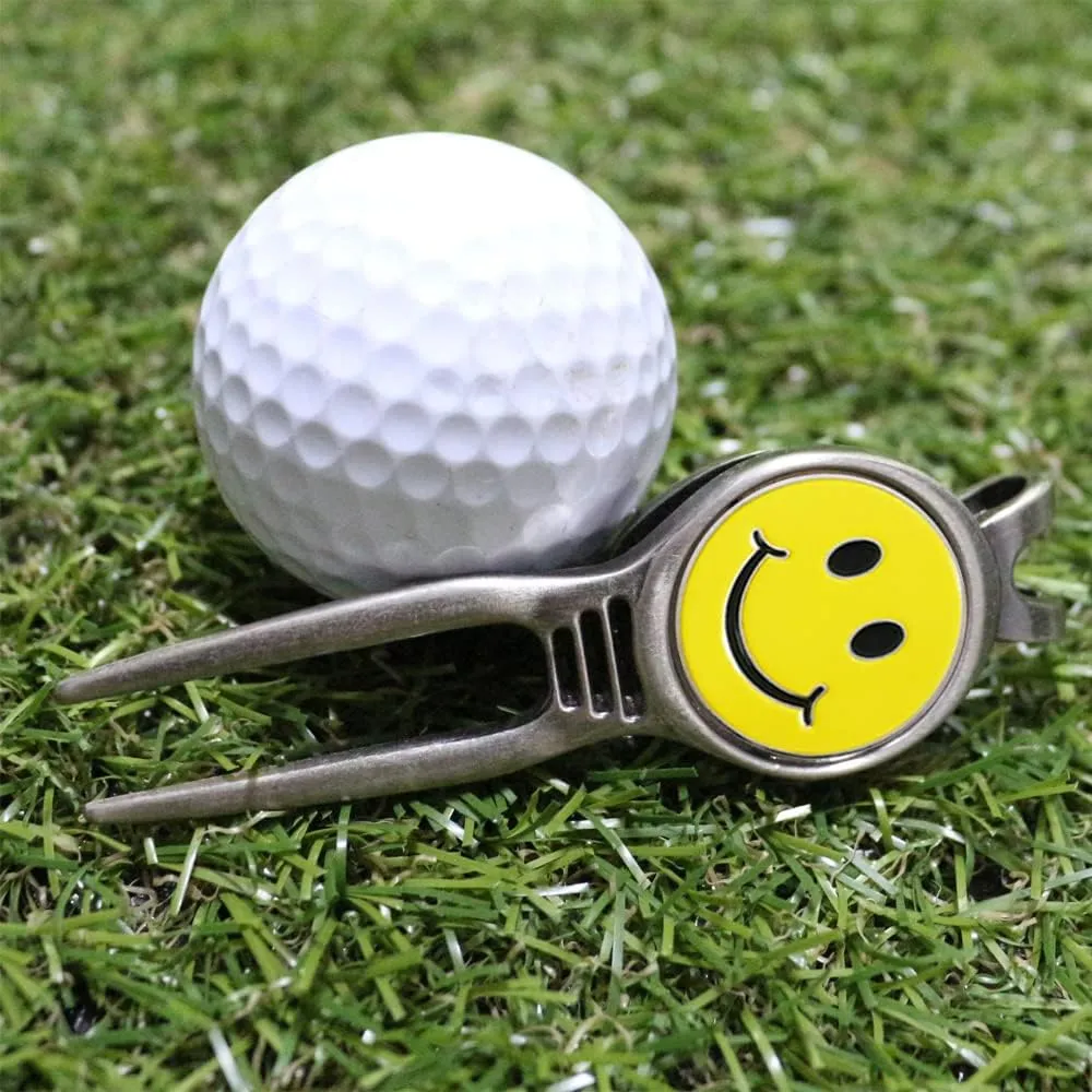 Golf Divot Repair Tool with Ball Marker, A Unique and Multi-Functional Golf Accessory, Nickel