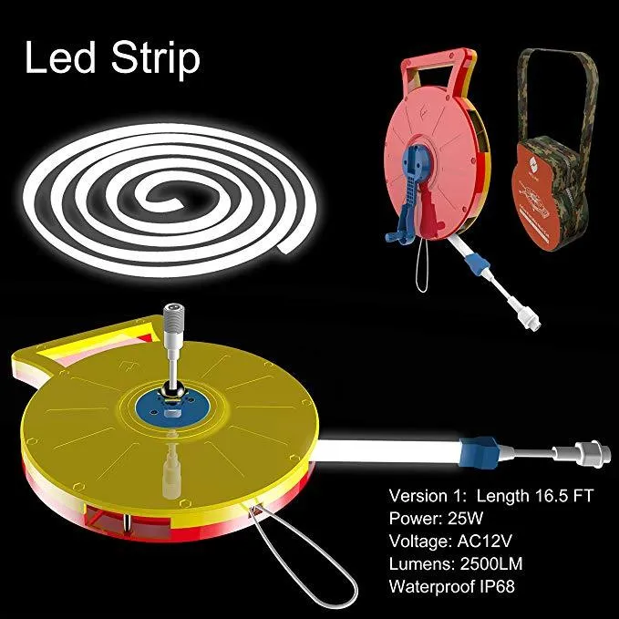 Helian Portable Mini Cat Outdoor Camping Light LED Strip-5M-High End, Advanced Version