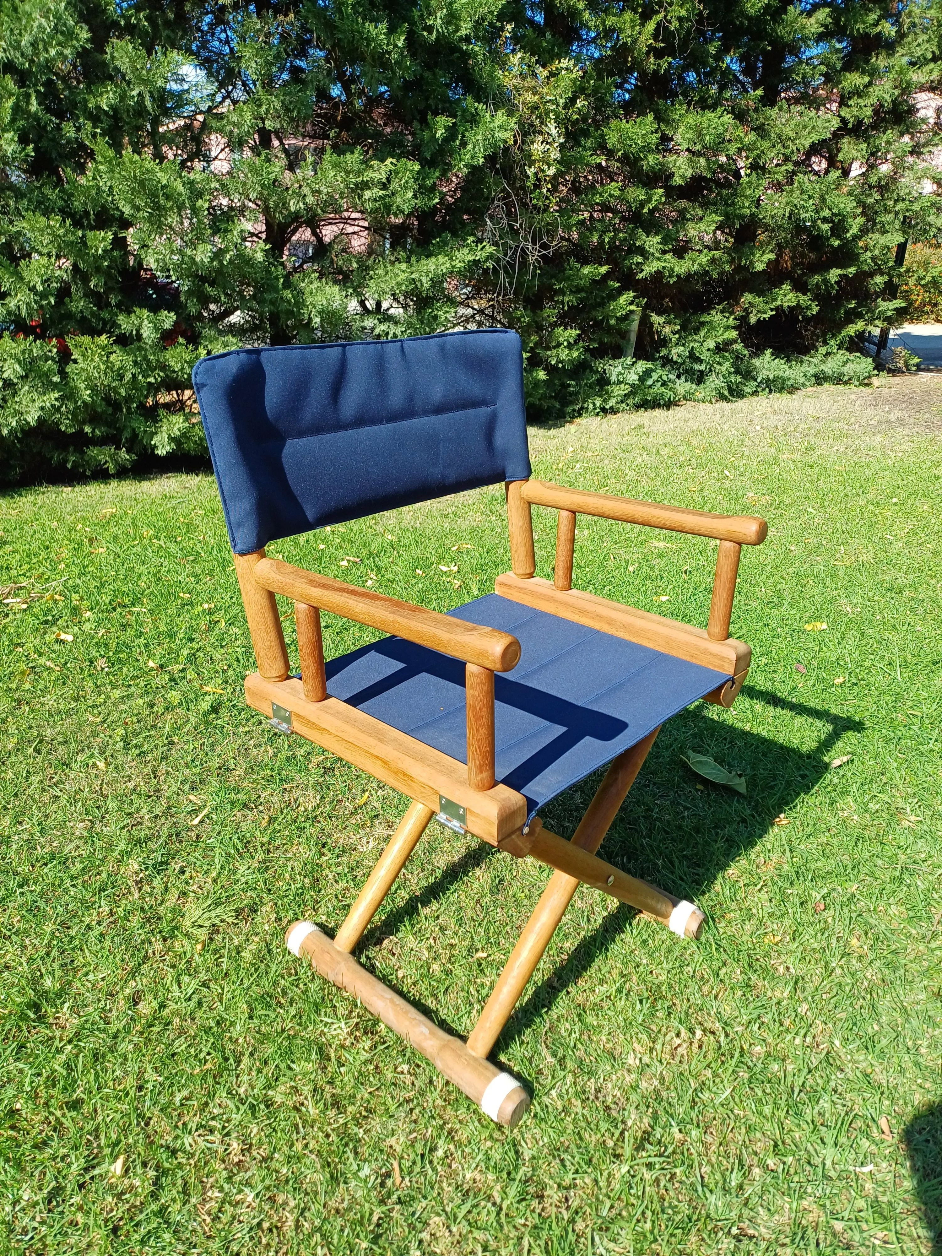 High-End Folding Directors Teak Boat Chair -K6150