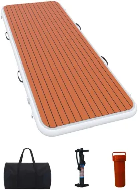 Inflatable Gangway for Yachts Portable, Durable, and Space-Saving Boarding Solution with Non-Slip Surface, Stainless Steel D-Rings