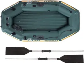 Inflatable Rafts for Adults Heavy Duty, Inflatable Boat Equipped with Double Paddles, Inflatable Fishing Raft, Kayak