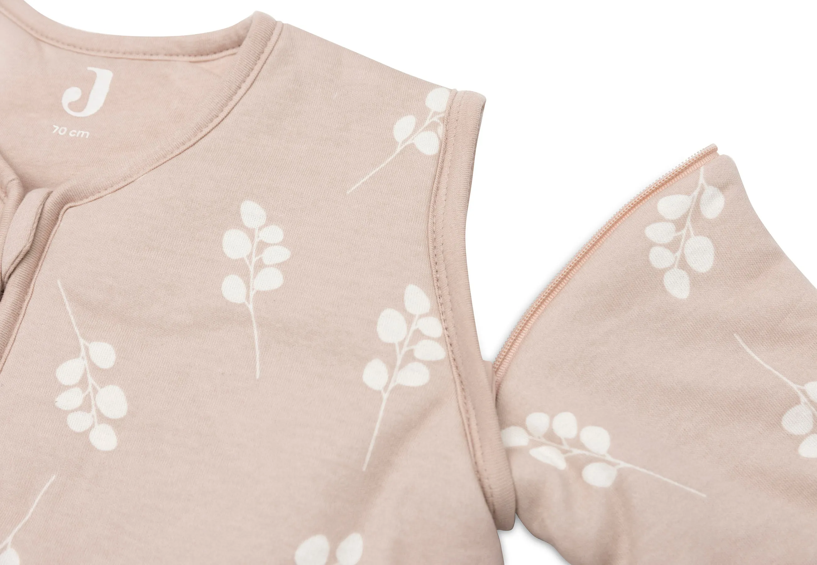 Jollein Sleeping bag with detachable sleeve 70cm | Twig Wild Rose