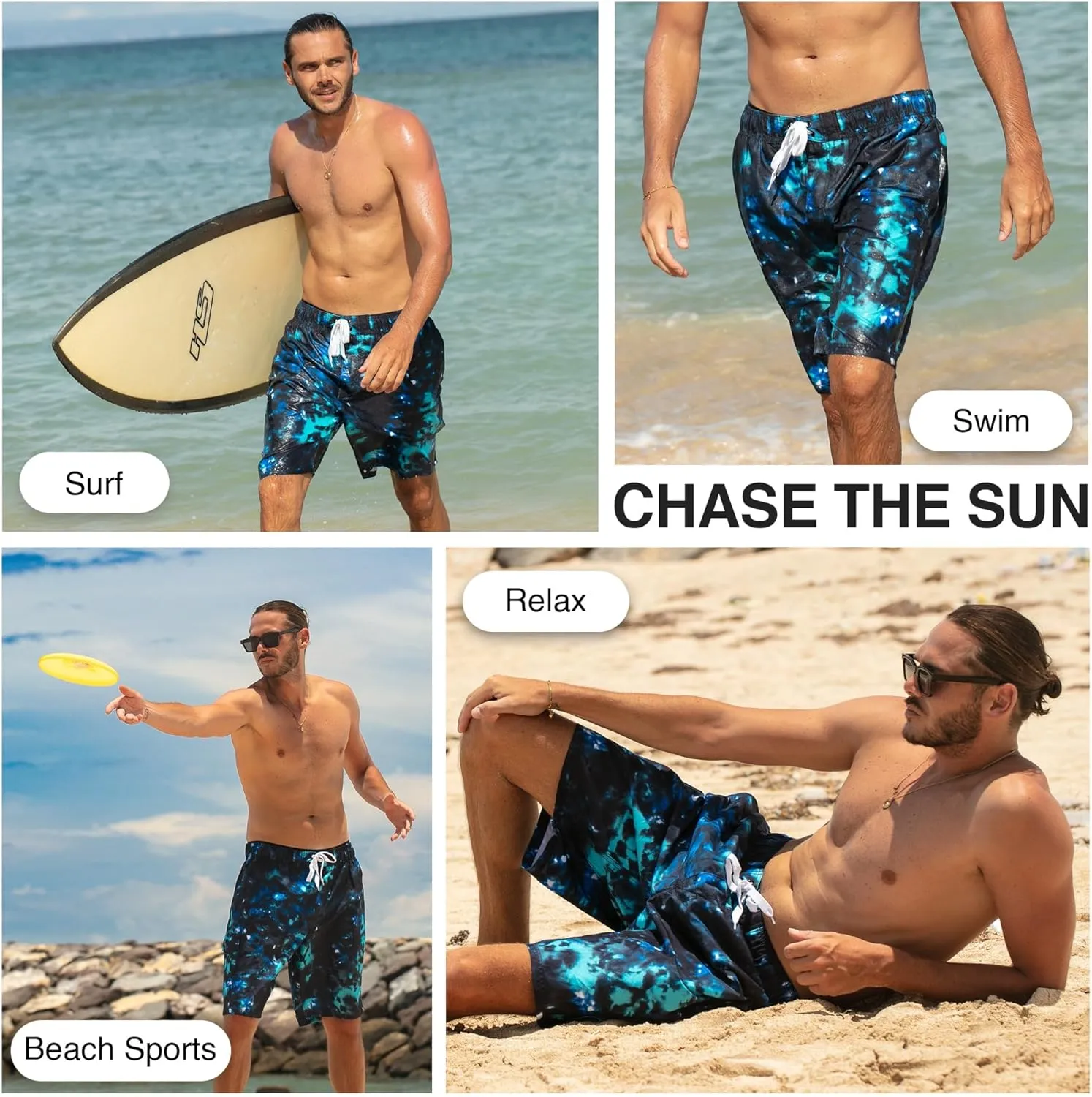 Kanu Surf Men's Infinite Swim Trunks (Regular & Extended Sizes)