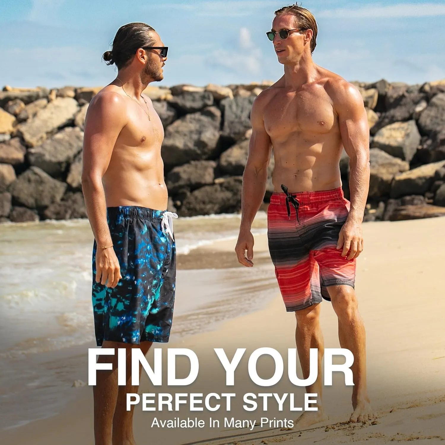 Kanu Surf Men's Infinite Swim Trunks (Regular & Extended Sizes)