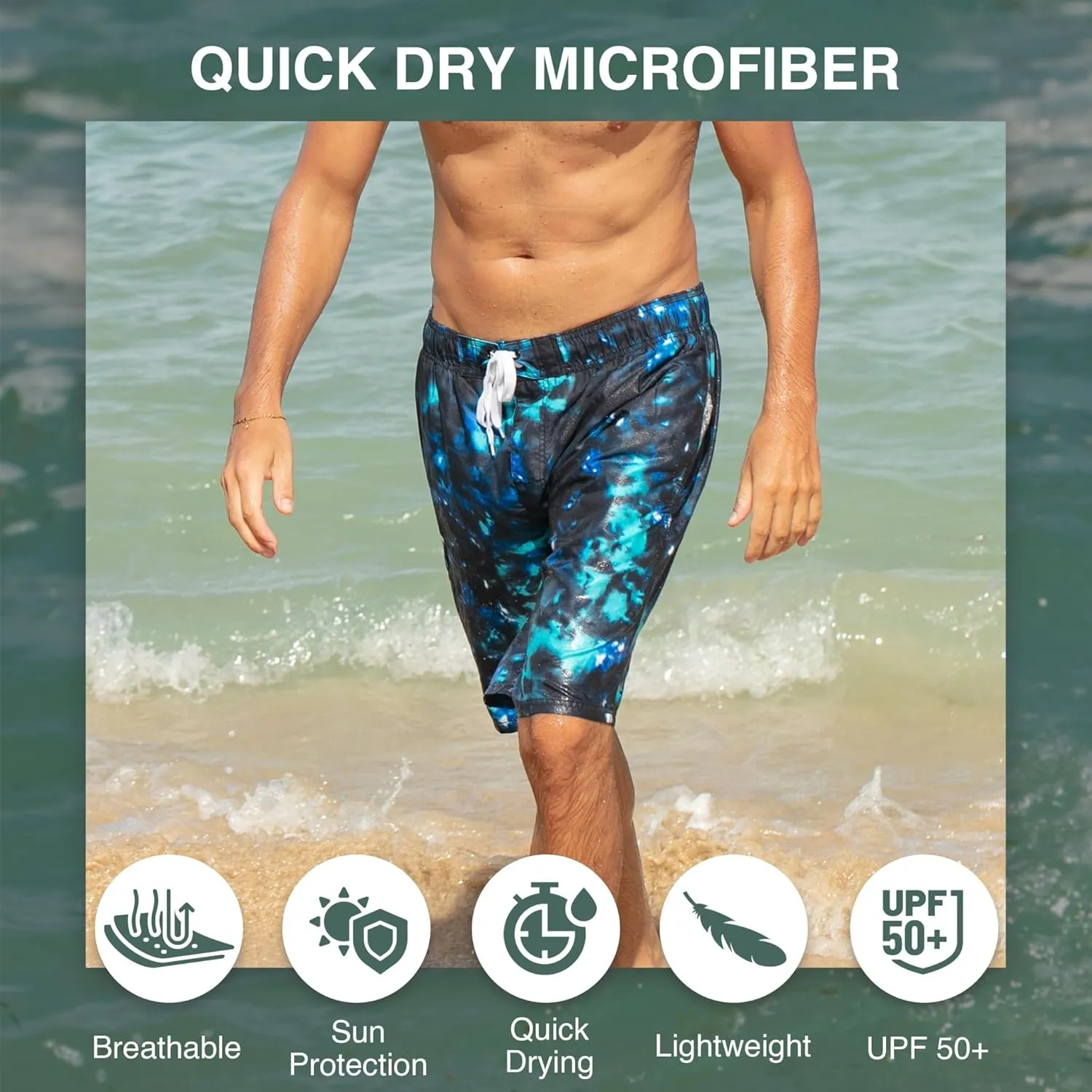 Kanu Surf Men's Infinite Swim Trunks (Regular & Extended Sizes)