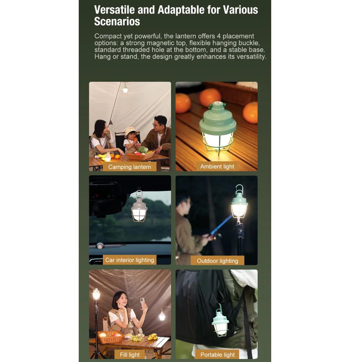 KLARUS CL3 280LM CAMPING TENT LANTERN