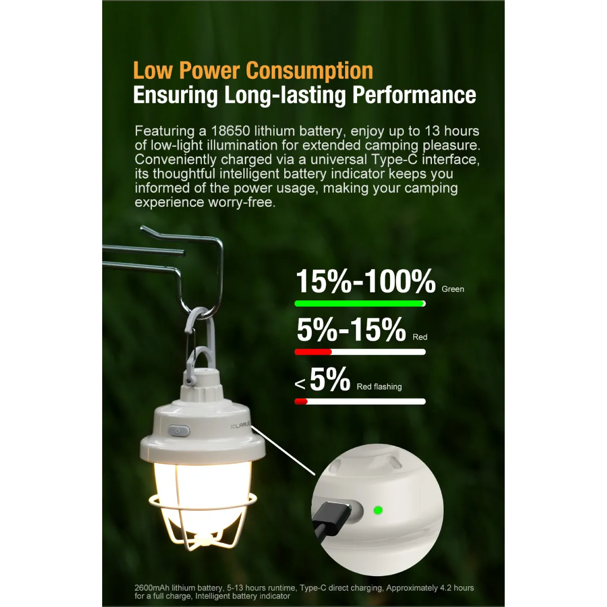 KLARUS CL3 280LM CAMPING TENT LANTERN