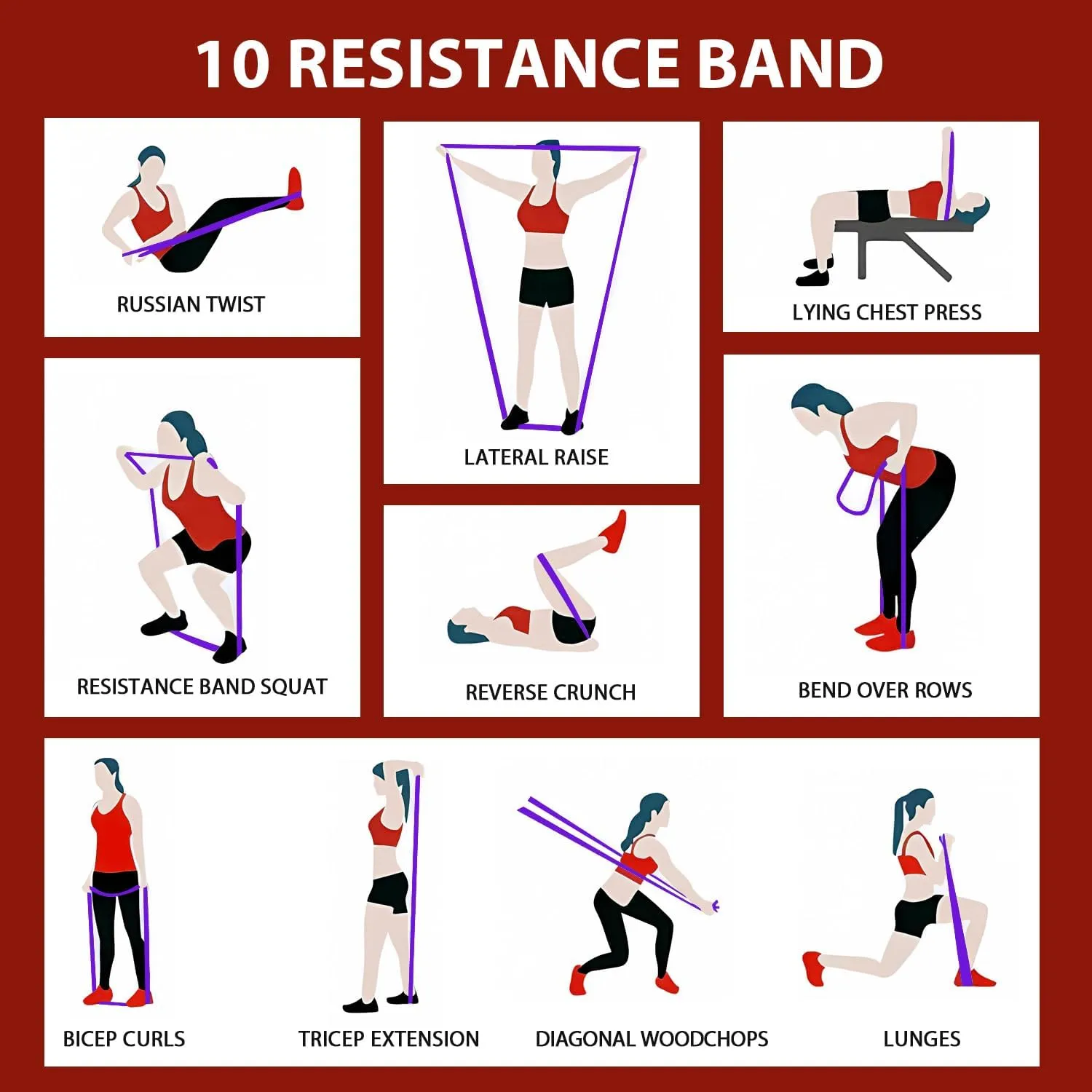LEEKEY Resistance Bands, Exercise Bands with Handles,Pull Up Assist Bands - Band Set with Door Anchor - Bands for Working Out,Band for Men and Women Fitness Training, Physical Therapy,Home Workouts