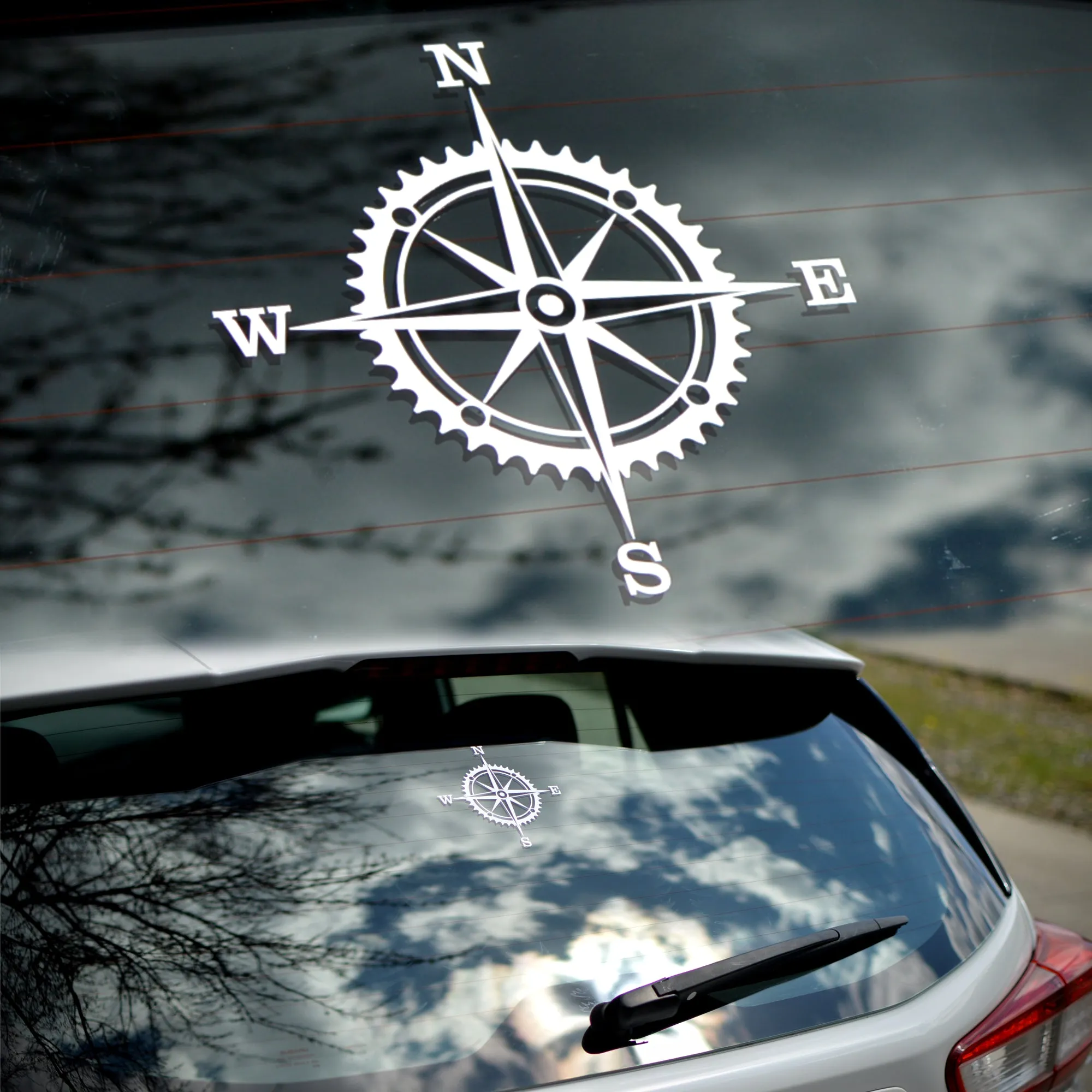 Mountain Bike Sprocket Compass Rose