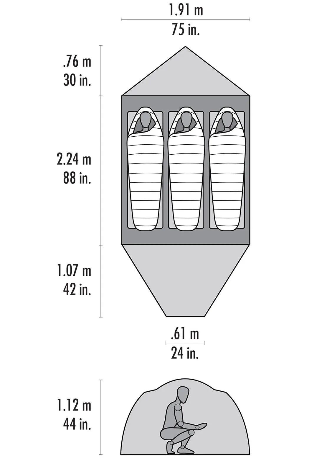 MSR Remote 3 Three-Person Four Season Mountaineering Tent