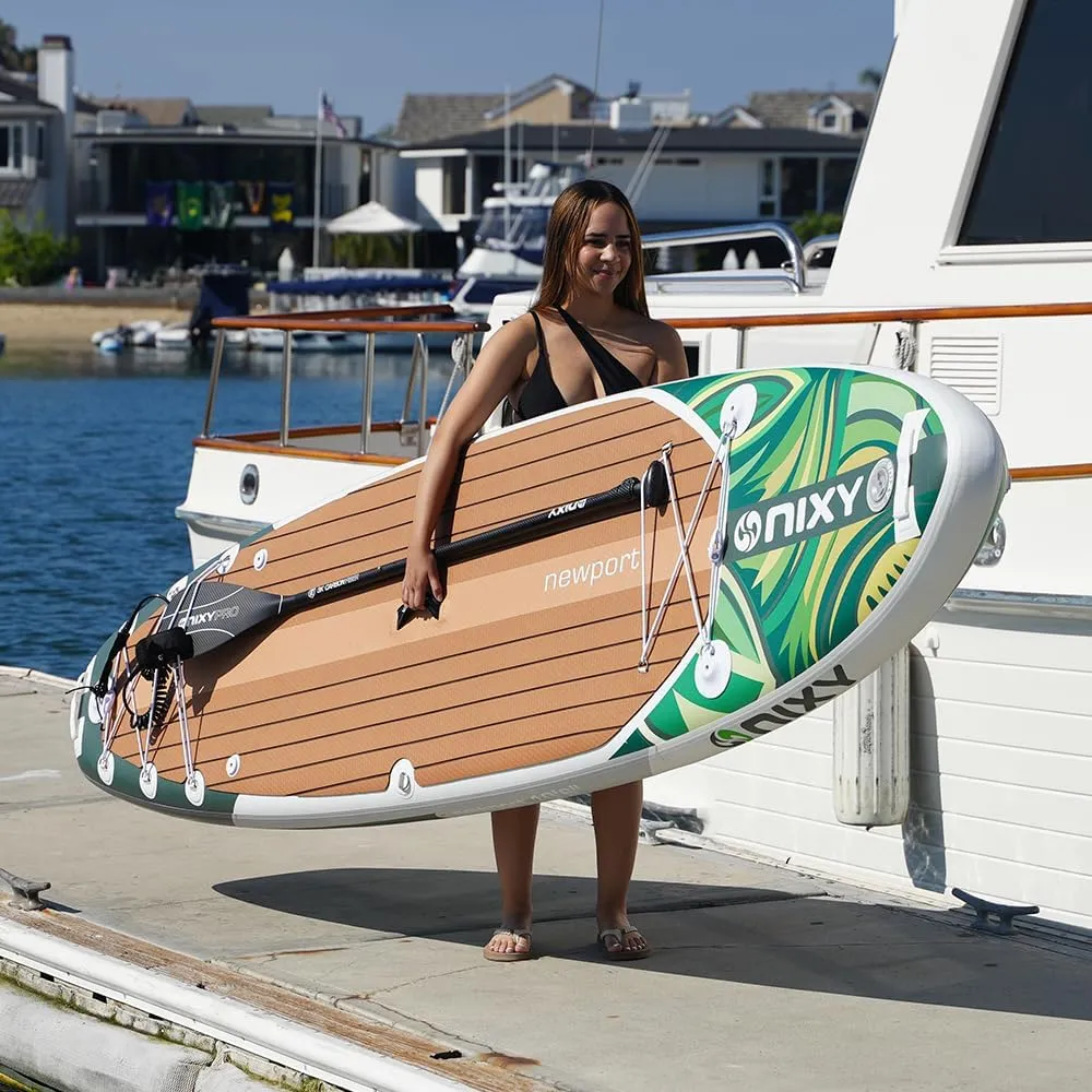 NIXY G5 Newport 106 x 32" Inflatable Paddle Board | High-Performance, Durable, and Lightweight SUP for All Skill Levels | Welded Seams | 300 lbs. Capacity