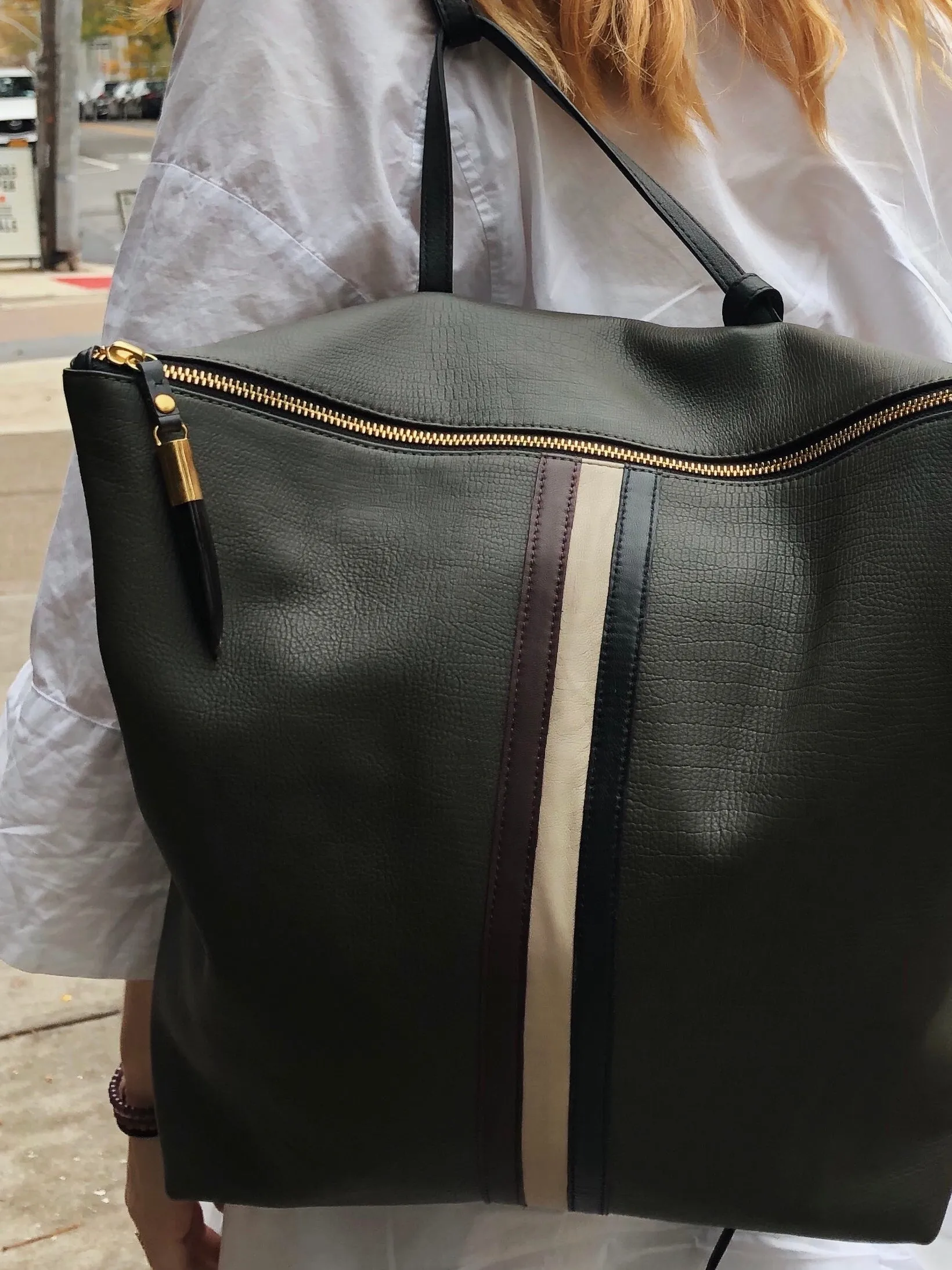 Olive Petite Lizard Morleigh Convertible Backpack Tote
