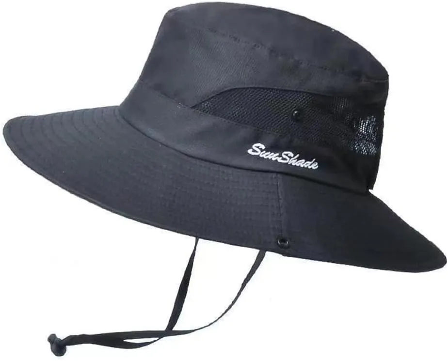 Outdoor UPF 50  UV Sun Protection Waterproof Breathable Face Neck Flap Cover Folding Sun Hat for Men/Women