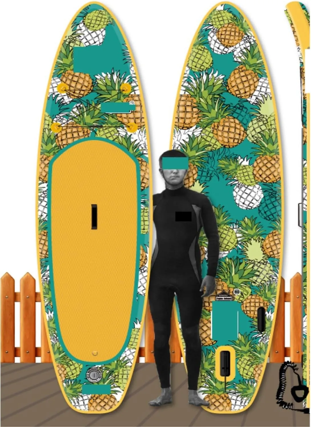 Paddleboard Stand Up Paddle Board Portable Inflatable Double Layer Fold Surfboard
