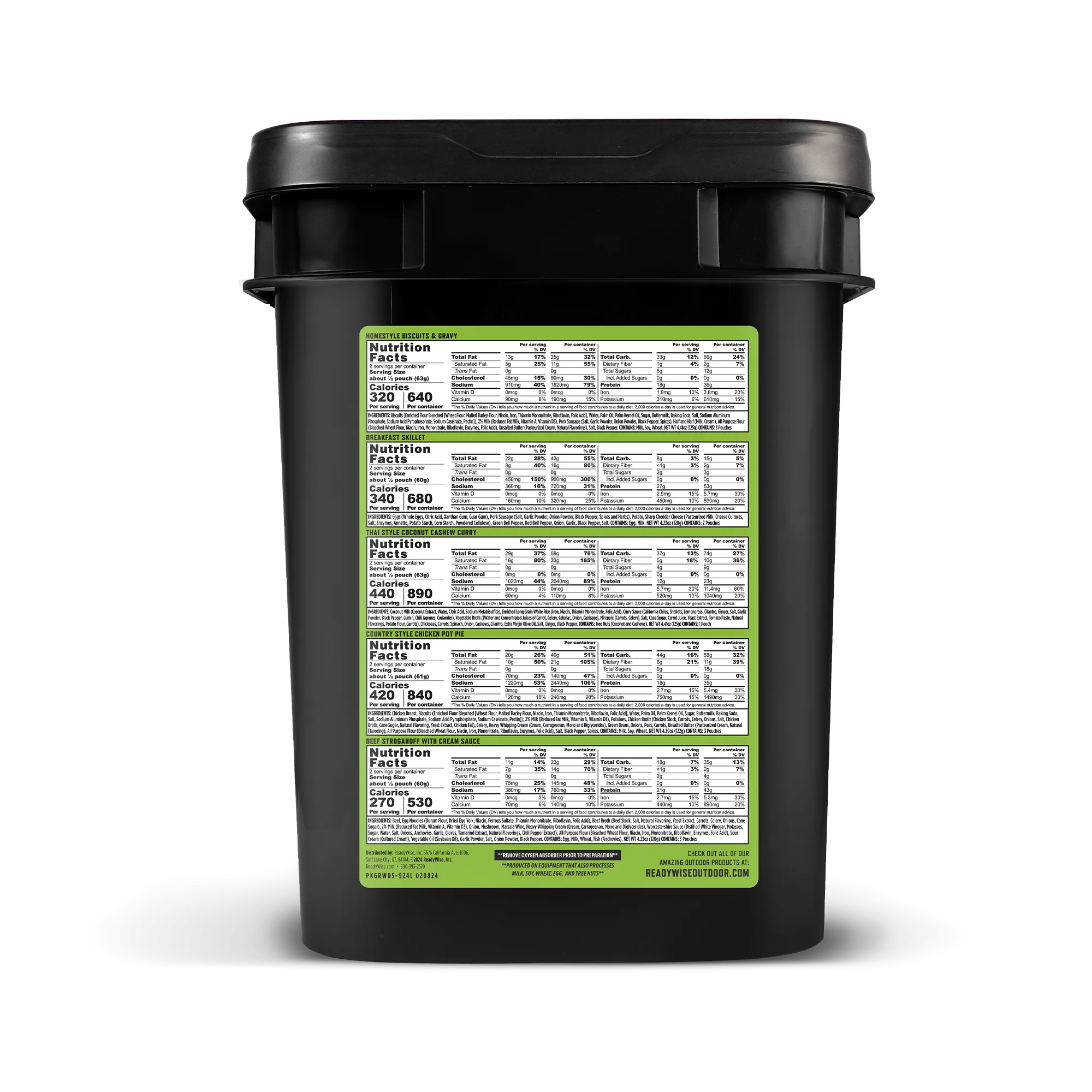 PRO MEAL TRAILBLAZER OUTDOOR ADVENTURE BUCKET
