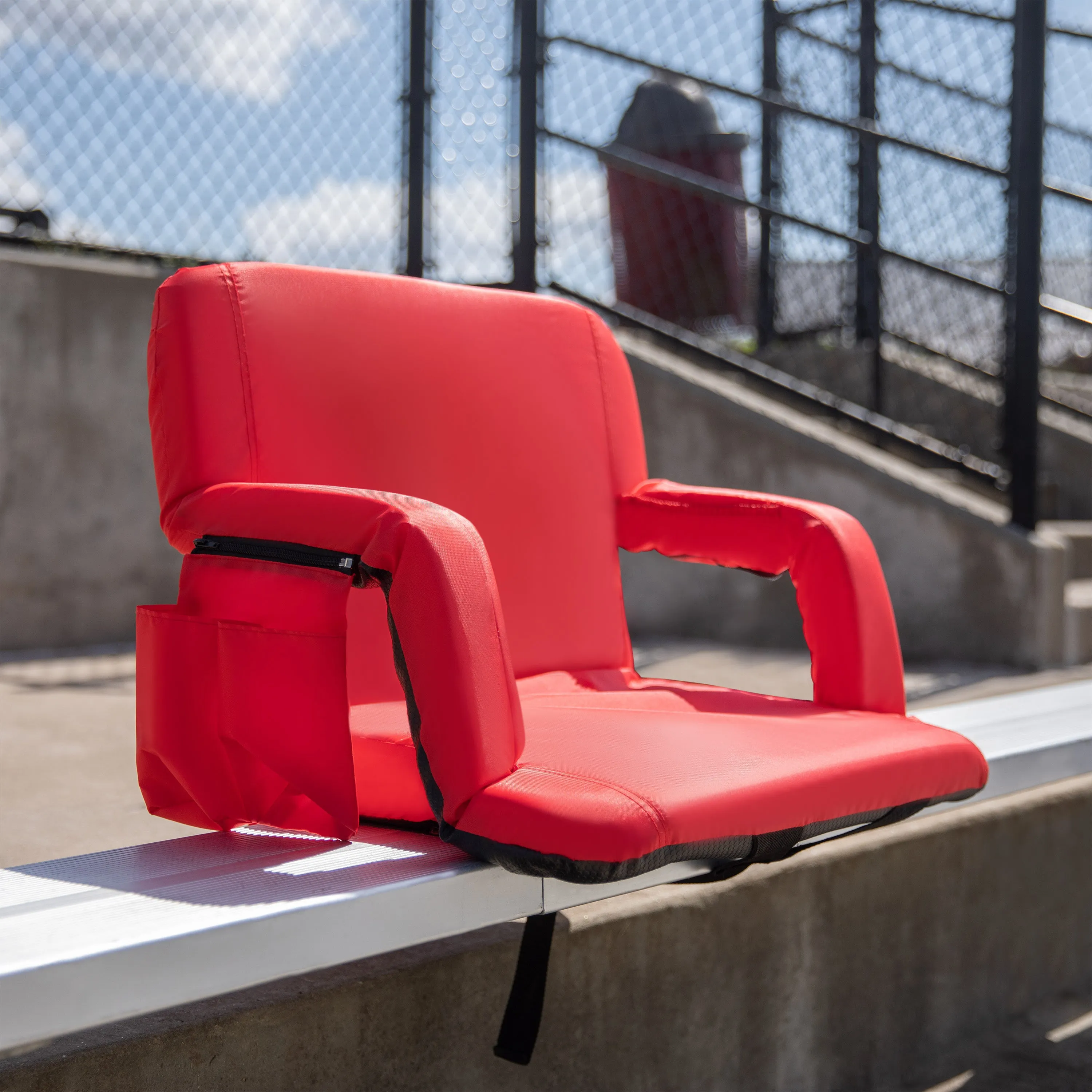 Red Reclining Stadium Chair FV-FA090L-RD-GG