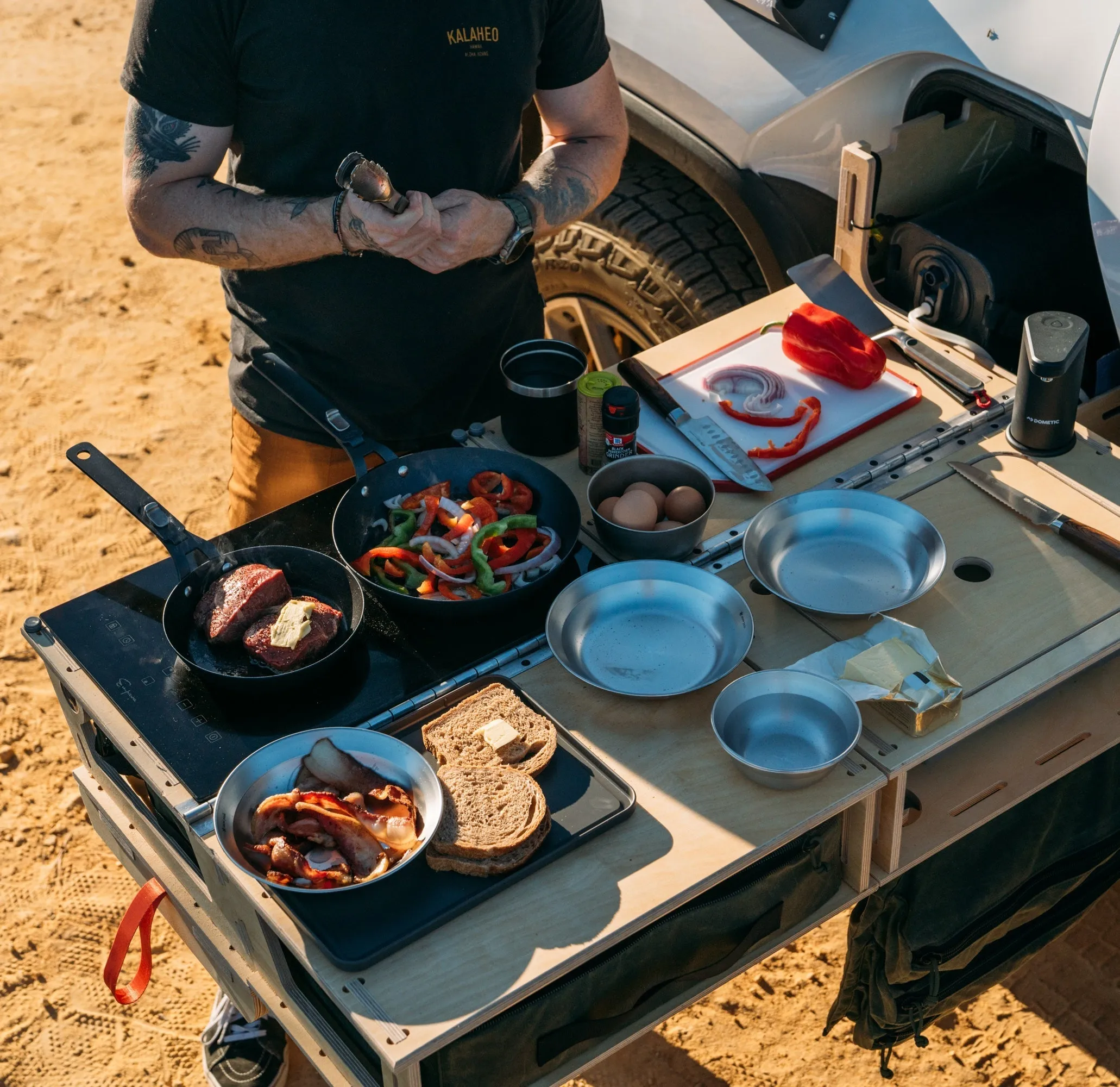 Rivian R1T - Camp Kitchen with Overland Gear Sled