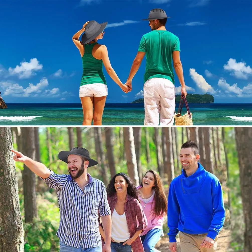 Sun Hats for Men Women Fishing Hat UPF 50  Breathable Wide Brim Summer UV Protection Hat