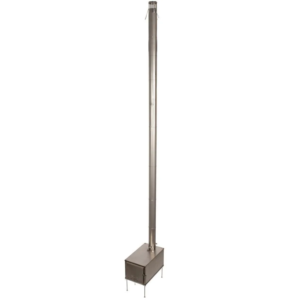 Titanium Wood Burning Tent Stove With 10' Chimney