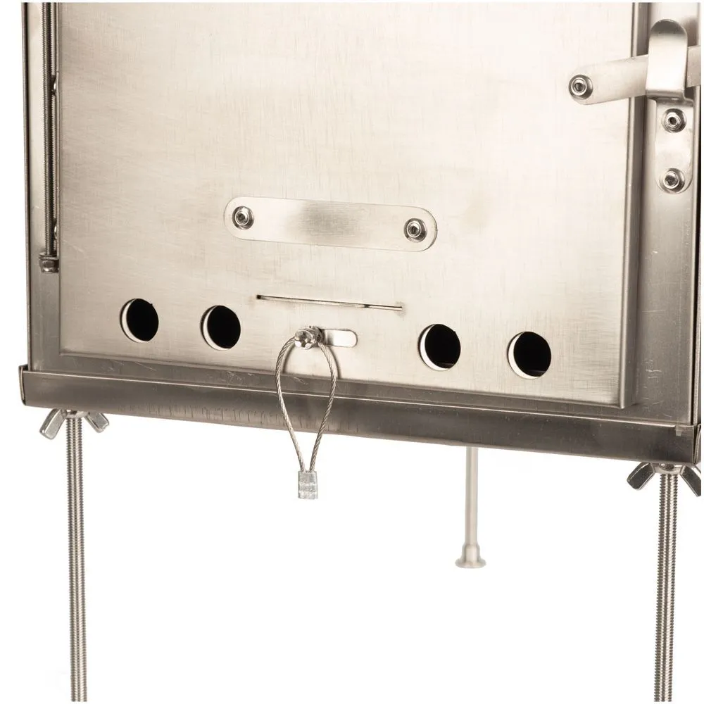 Titanium Wood Burning Tent Stove With 10' Chimney