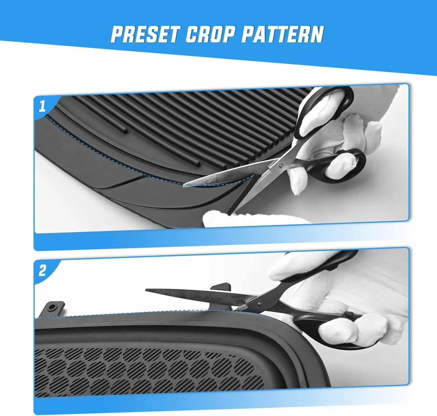 Universal PVC Floor Mats for Cars Trucks SUVs 4 Packs