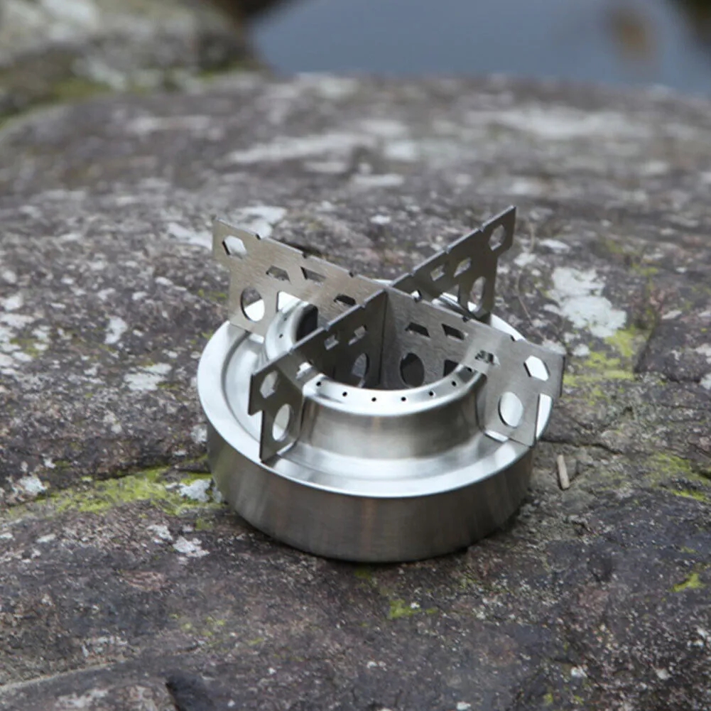 US 1-2 Pack Alcohol Stove Backpacking Portable Camping Cooking Stand