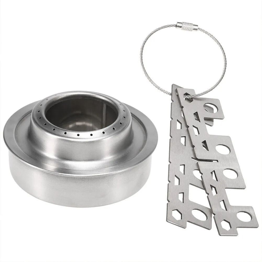 US 1-2 Pack Alcohol Stove Backpacking Portable Camping Cooking Stand