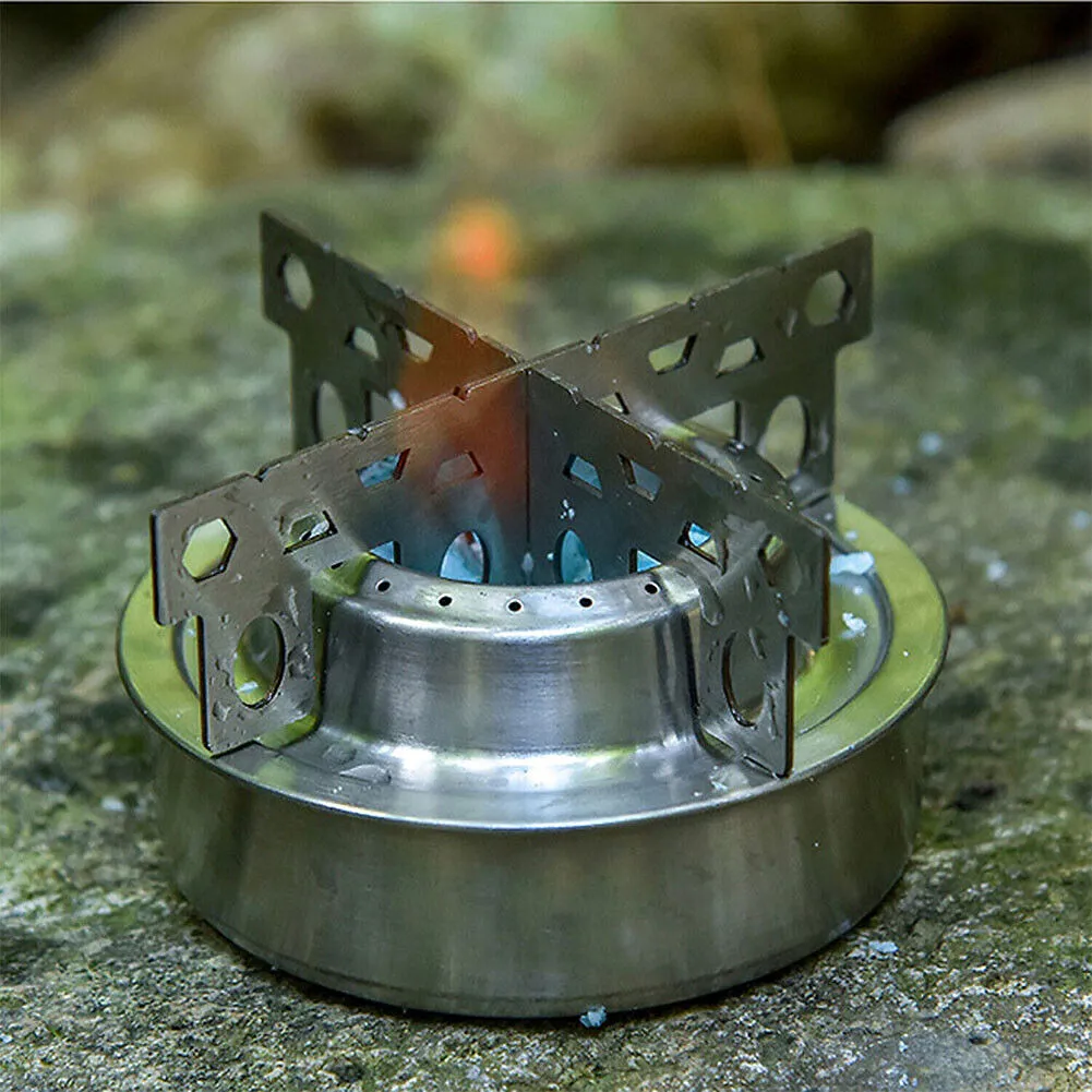 US 1-2 Pack Alcohol Stove Backpacking Portable Camping Cooking Stand